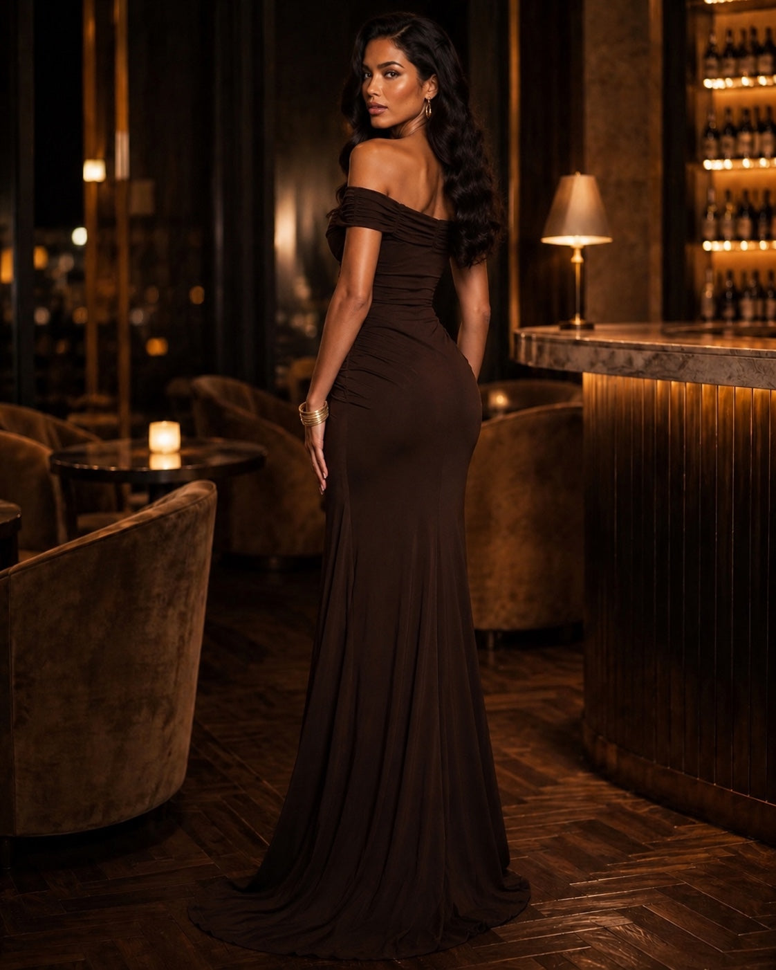 The Nocturne Drape Gown