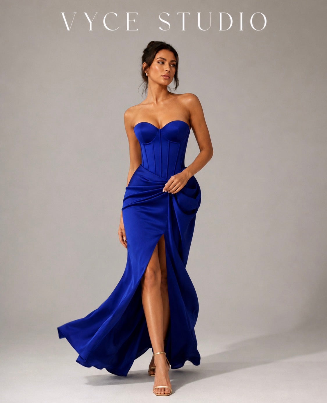 The Royale Corset Drape Gown